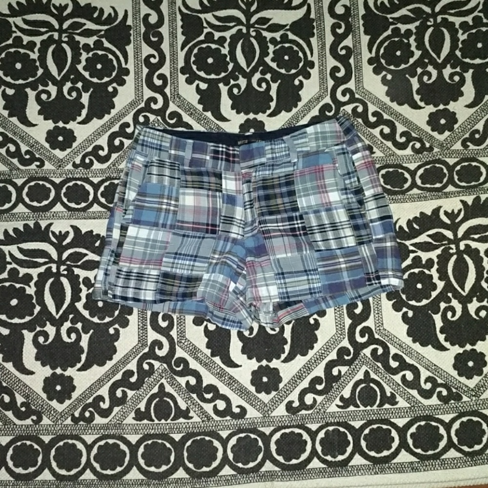 Madras shorts, size 2